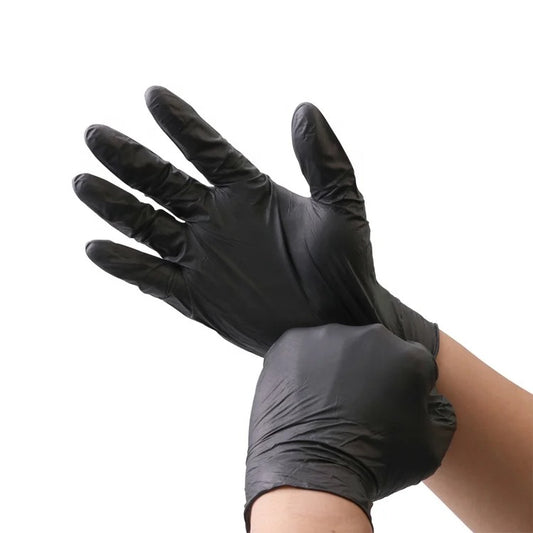 Black nitrile gloves 100pcs
